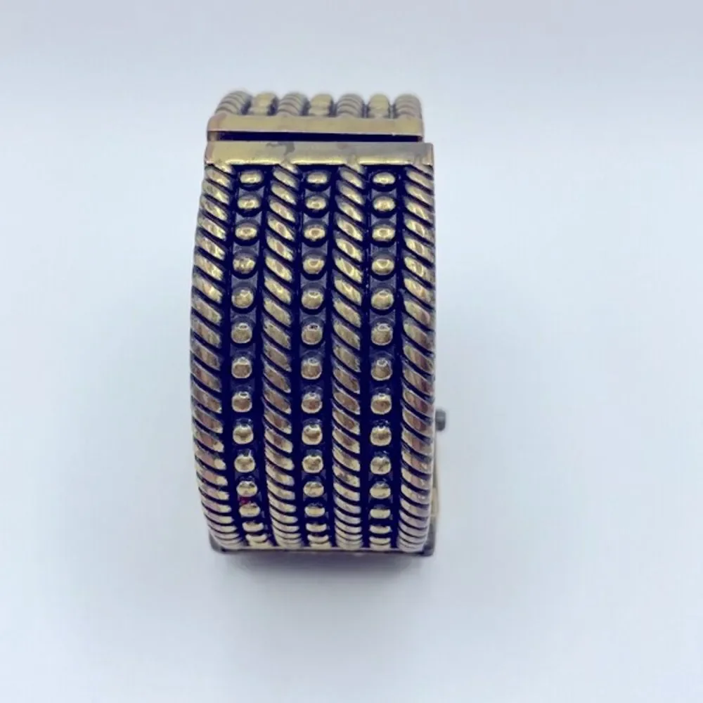 Working! Vintage Premier Designs Cuff Bracelet Watch